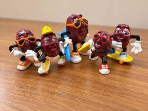 Vintage California Raisins Hardee's Action Figures Lot of 10 Applause Toys